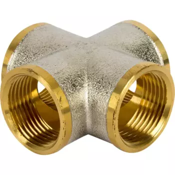 Крестовина 3/4"x3/4"x3/4"x3/4" ВР латунь 027-8907