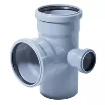 Крестовина двухплоскостная левая 87° 110x110x50 мм полипропилен