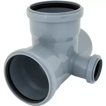 Крестовина двухплоскостная левая Ростурпласт 110x110x50 мм 87° полипропилен