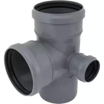 Крестовина двухплоскостная правая Контур 110x110x50 мм 87° полипропилен