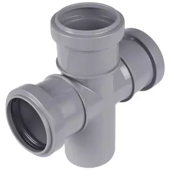 Крестовина одноплоскостная Политэк 50x50x50/87° полипропилен