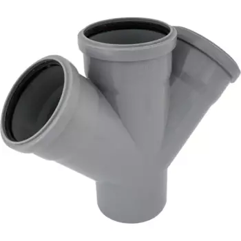 Крестовина одноплоскостная Политрон 110x110x110 мм 45° полипропилен