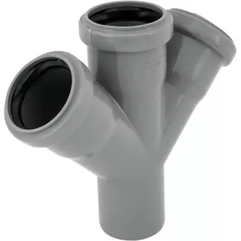 Крестовина одноплоскостная Политрон 50x50x50 мм 45° полипропилен