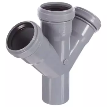 Крестовина одноплоскостная Ростурпласт 50x50x50 мм 45° полипропилен