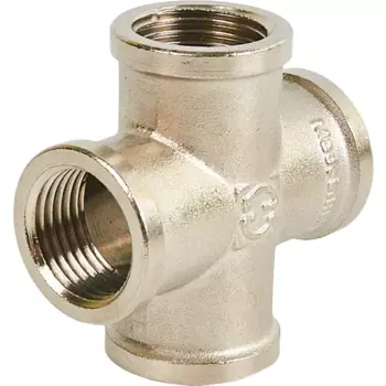Крестовина Stout 1/2"x1/2"x1/2"x1/2" ВР латунь