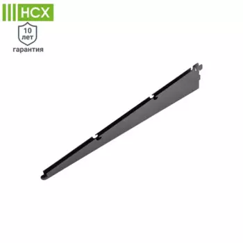 Кронштейн для полок 52.2x7,4x1,2 см нагрузка до 20 кг цвет черный