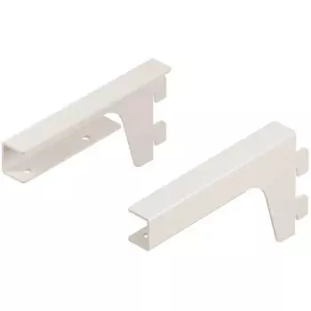 Кронштейн для полок Larvij 15 см нагрузка до 15 кг цвет магнолия