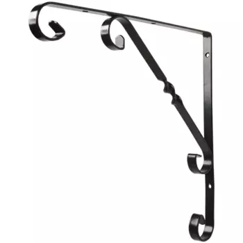 Кронштейн Орнамент 25х25 см нагрузка до 25 кг цвет чёрный