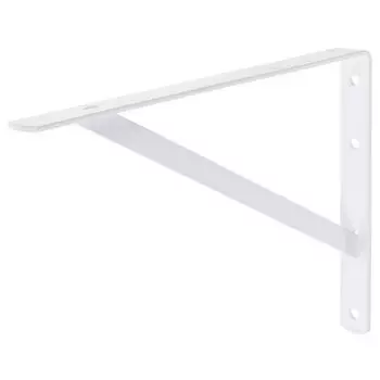 Кронштейн промышленный Larvij 40x25 см нагрузка до 17 кг металл цвет белый