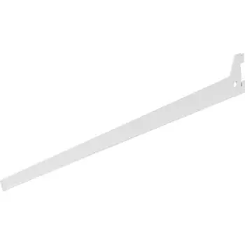 Кронштейн прямой однорядный 40 см нагрузка до 26 кг цвет белый