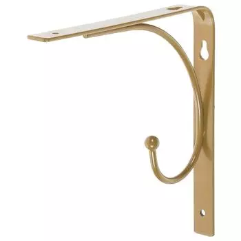 Кронштейн Сван 20х20 см нагрузка до 20 кг цвет золото