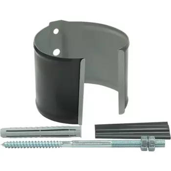 Кронштейн трубы на кирпич стальной Optima 90 мм RAL7024 серый