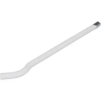 Кронштейн удлиненный, круглый, 12х300 мм, цвет белый