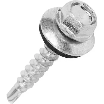 Саморезы кровельные по дереву с пресс-шайбой Standers цинк 4.8x29 на вес