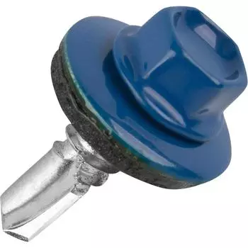 Кровельные саморезы STANDERS RAL5005 сверлоконечные синие 5.5x19, 120 шт.