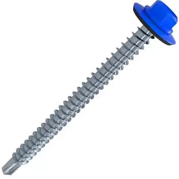 Кровельные саморезы STANDERS RAL5005 сверлоконечные синие 5.5x32, 100 шт.