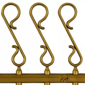 Крючки декоративные, пластик, цвет золотой, 33 шт.