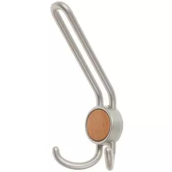 Крючок 15.100, 50 кг, цвет матовый никель/бук