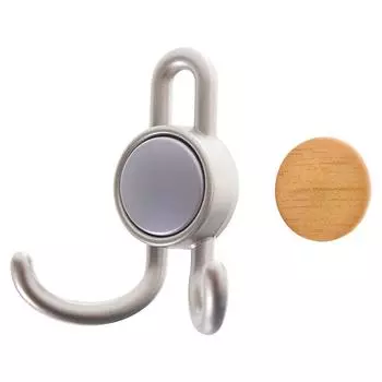 Крючок 15.101, 56 кг, цвет матовый никель/орех