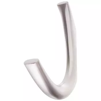 Крючок максимальная нагрузка 10 кг 50 мм сталь крепление на саморезы цвет матовый никель