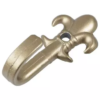 Крючок «Цветок» металл цвет матовое золото 2 шт.