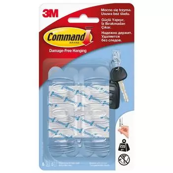 Крючок для ключей, 6 шт.