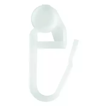 Крючок для шины 3 см цвет белый 20 шт