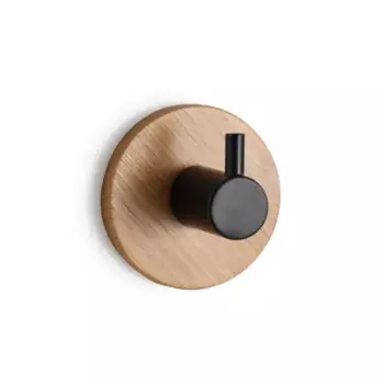 Крючок Lemer Inn стальной цвет дерево/черный