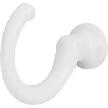 Крючок мебельный 1.5x3.3x4.3 см цвет матовый белый