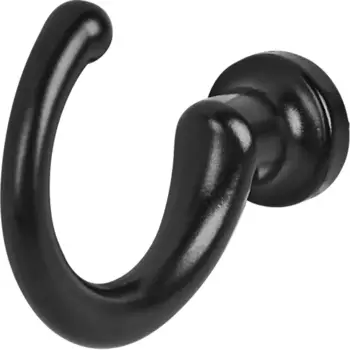 Крючок мебельный 1.5x3.3x4.3 см цвет матовый черный