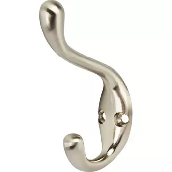 Крючок мебельный 2x8.45x6 см цвет никель