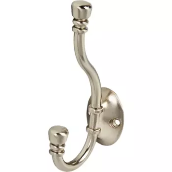 Крючок мебельный 4.8x13.1x6.2 см цвет никель