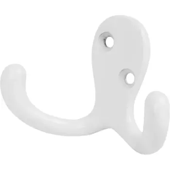 Крючок мебельный 7.1x4.8x2.8 см цвет матовый белый