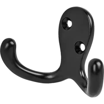 Крючок мебельный 7.1x4.8x2.8 см цвет матовый черный
