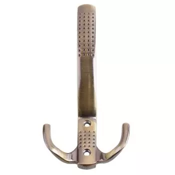 Крючок мебельный K305AB.6, цинк/алюминий, цвет старинная латунь