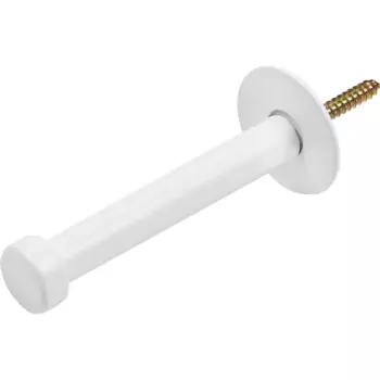 Крючок мебельный нержавеющая сталь 3x1x7.2 см цвет белый матовый