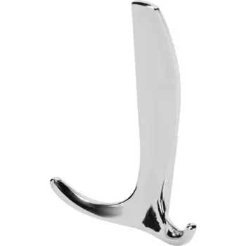 Крючок мебельный трехрожковый цвет хром