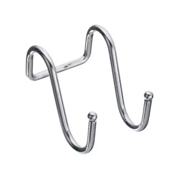 Крючок на рейлинг двойной Lemax 5.5x6x4.5 см металл цвет хром