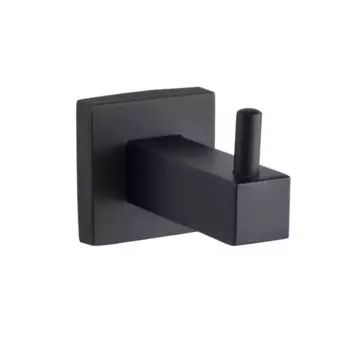 Крючок одинарный навес квадро металл черный