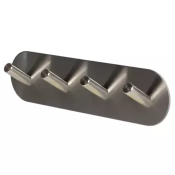 Крючок самоклеящийся Vidage Алис металлический четверной цвет сатин