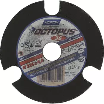 Круг зачистной Norton Р36, 125x4 мм