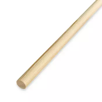 Круглый погонаж деревянный сращенный 15x1000 мм хвоя Экстра