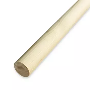 Круглый погонаж деревянный сращенный 28x1000 мм хвоя Экстра