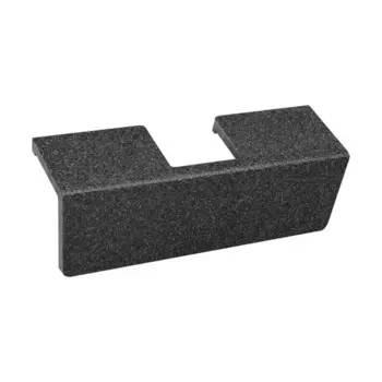 Крышка выпуска Aquaton Рейн 300x110x73 мм цвет графит