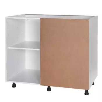 Кухонный шкаф напольный 100x77x56 см Konsensa ЛДСП цвет белый