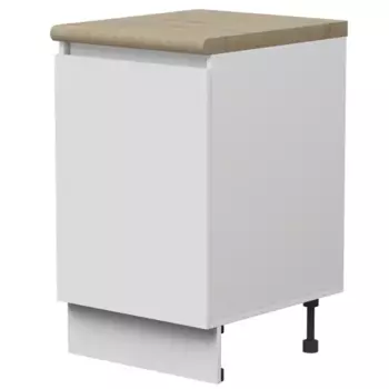 Кухонный шкаф напольный Миус 50x85x60 см ЛДСП цвет белый