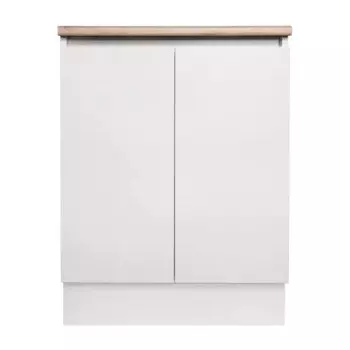 Кухонный шкаф напольный Миус 60x85x60 см ЛДСП цвет белый