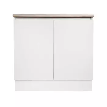 Кухонный шкаф напольный Миус 80x85x60 см ЛДСП цвет белый