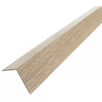 Профиль L-образный алюминий 15x15x1x2700 мм дуб беленый