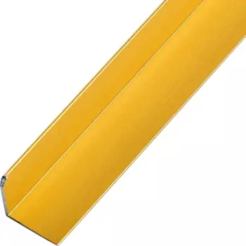 Профиль L-образный алюминий анодированный 15x15x1x2700 мм золотой